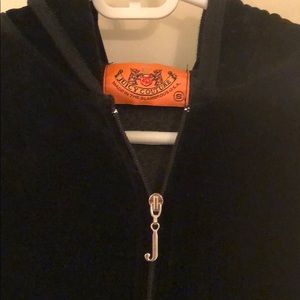Juicy couture zip up black hoodie size small